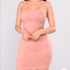 Fashion nova suede dress